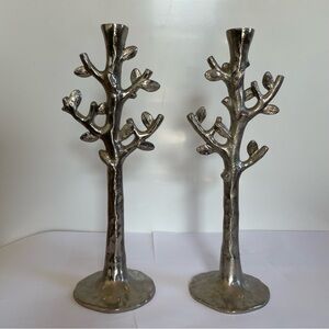 The Tree Of Life Candle Holders Michael Aram Nickel Silver Plated